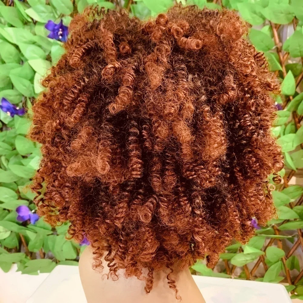 Short Curly Synthetic Wig Black Brown Burgundy Basic Cap NWOT